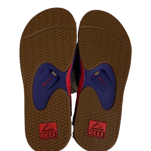 NWT Reef x MLB Texas Rangers Flip Flops With Bottle Opener Men’s Size Various - Picture 4 of 10